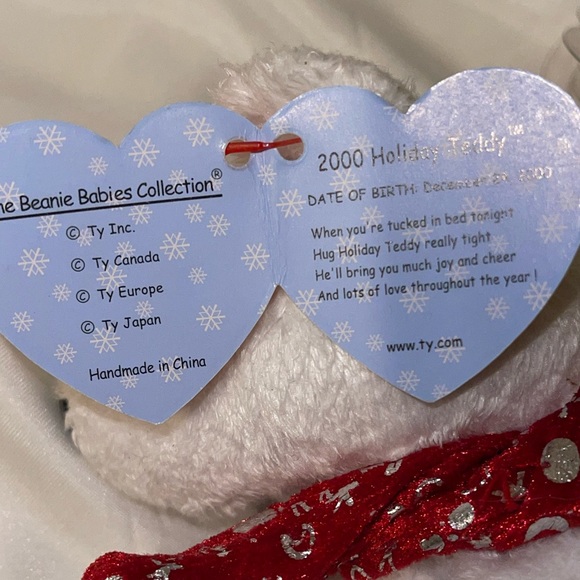 BEANIE BABIES ORIGINAL VINTAGE 2000 Holiday Teddy Bear - Picture 4 of 9